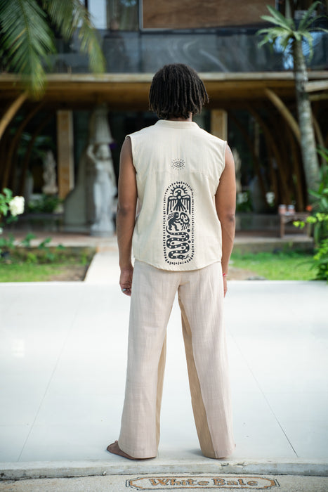 Boho Cotton Yoga Pants – Unisex Meditation & Lounge Pants