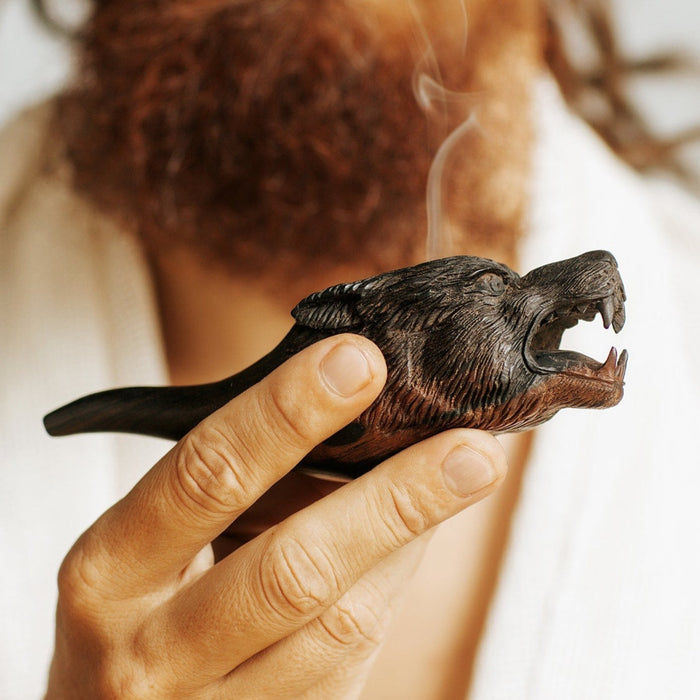 Ceremonial smoking pipe «Wolf»