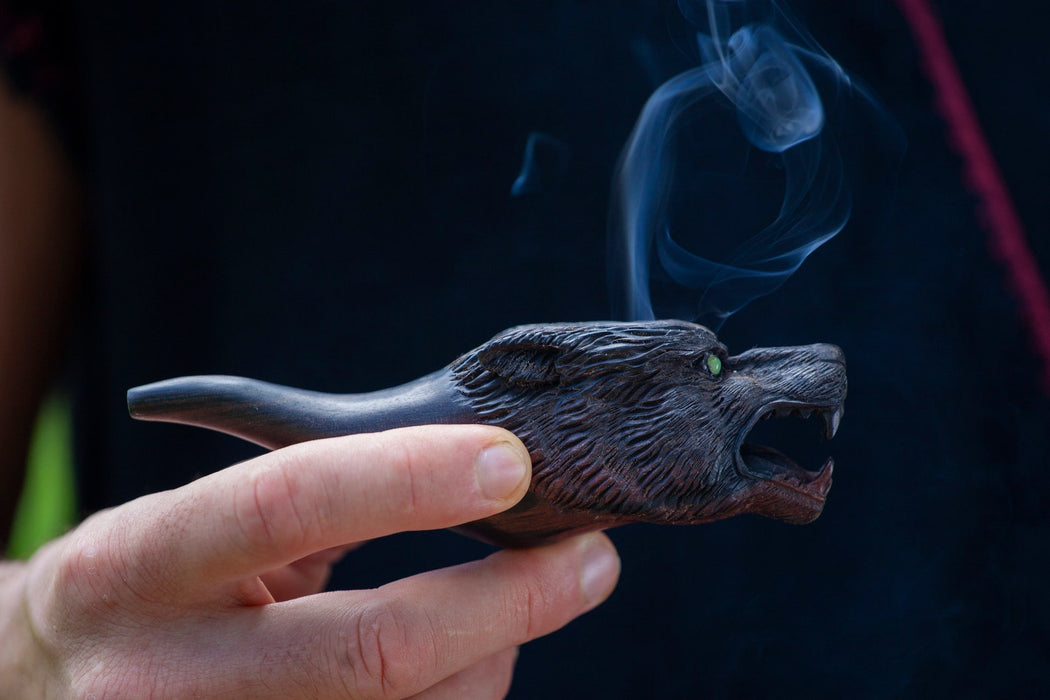 Ceremonial smoking pipe «Wolf»