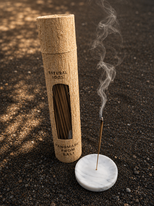 Bali Incense Gift Set with Stone Holder | 4 Shamanic Scents | Spiritual Ceremony Kit | Boho Home & Meditation
