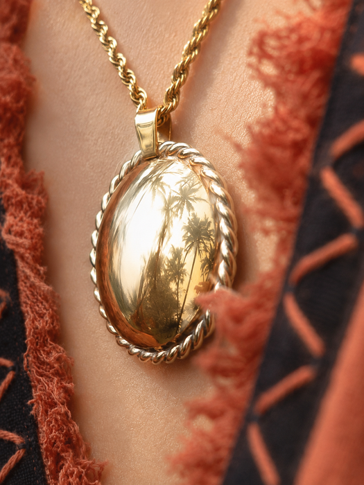 Bronze Shamanic Mirror  • Ritual Protection Talisman