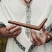 Classic Coconut Wood Tepi, lightweight yet durable, making it easy to handle during your spiritual rituals.