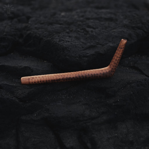 Classic Coconut Wood Tepi, featuring a smooth finish for a comfortable grip during use in ceremonies.