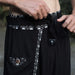 Comfortable Alladine pants with white pattern for women