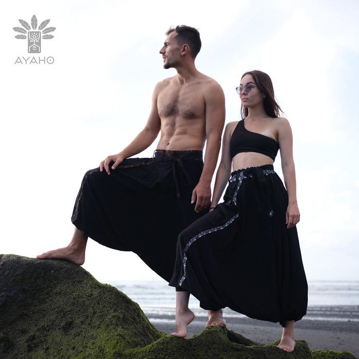 A great gift idea for friends and family, Comfy Boho Pants Alladine, Brown Pattern RAYON are loved by all.