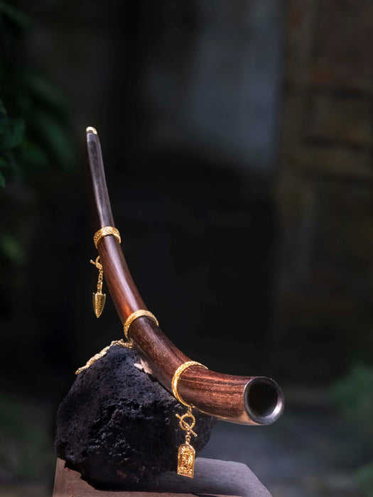 Rosewood Tepi with 22K Gold-Plated Cups