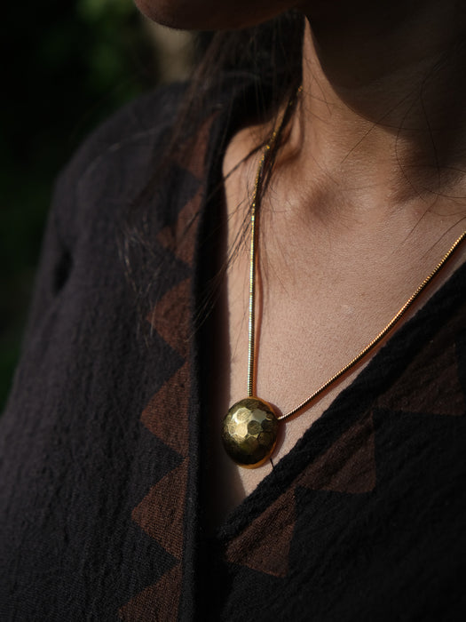 Shamanic Mirror Hammer Gold Plated