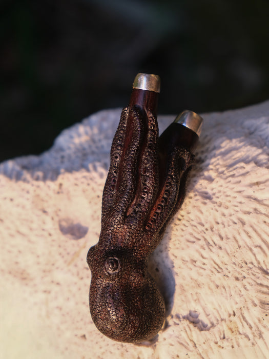Octopus Kuripe hardcarved from Rosewood, Octopus Totem
