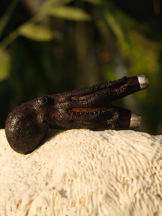 Octopus Kuripe hardcarved from Rosewood, Octopus Totem