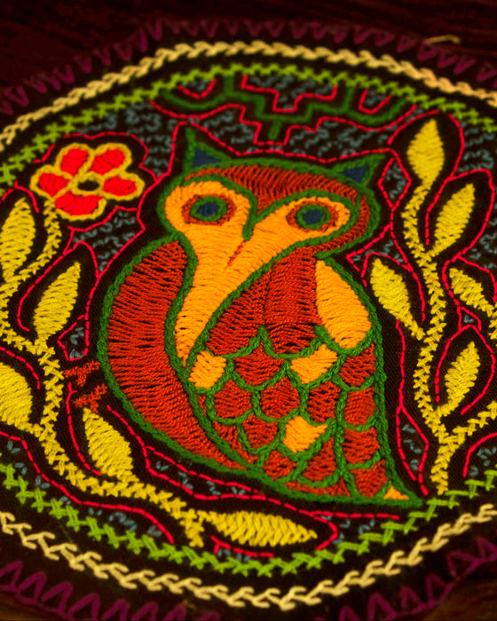 Hand-Embroidered Shipibo Altar Mat 25 cm