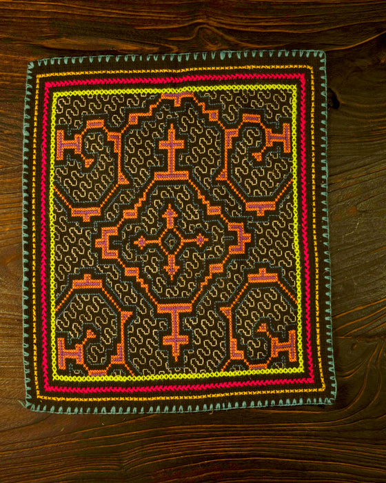 Hand-Embroidered Shipibo Altar Mat