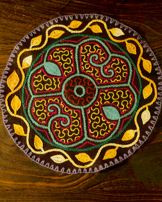 Hand-Embroidered Shipibo Altar Mat