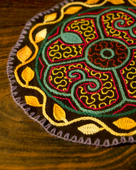 Hand-Embroidered Shipibo Altar Mat