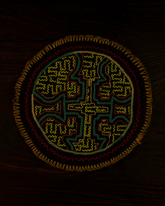 Hand-Embroidered Shipibo Altar Mat
