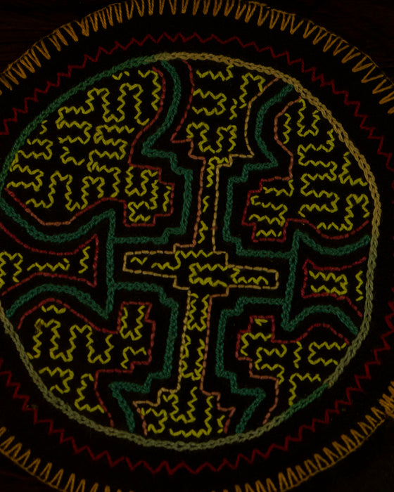 Hand-Embroidered Shipibo Altar Mat