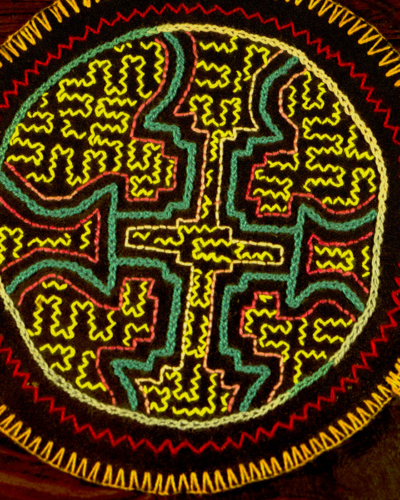Hand-Embroidered Shipibo Altar Mat