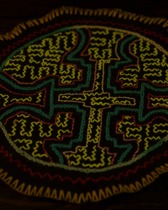 Hand-Embroidered Shipibo Altar Mat