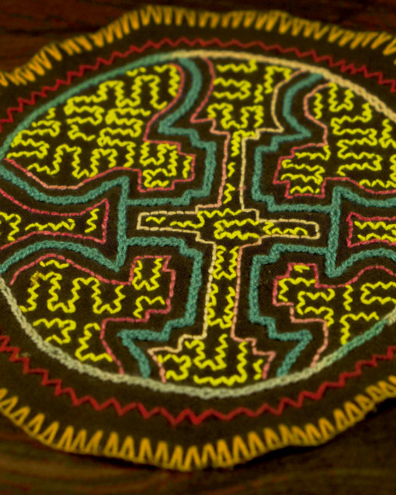 Hand-Embroidered Shipibo Altar Mat