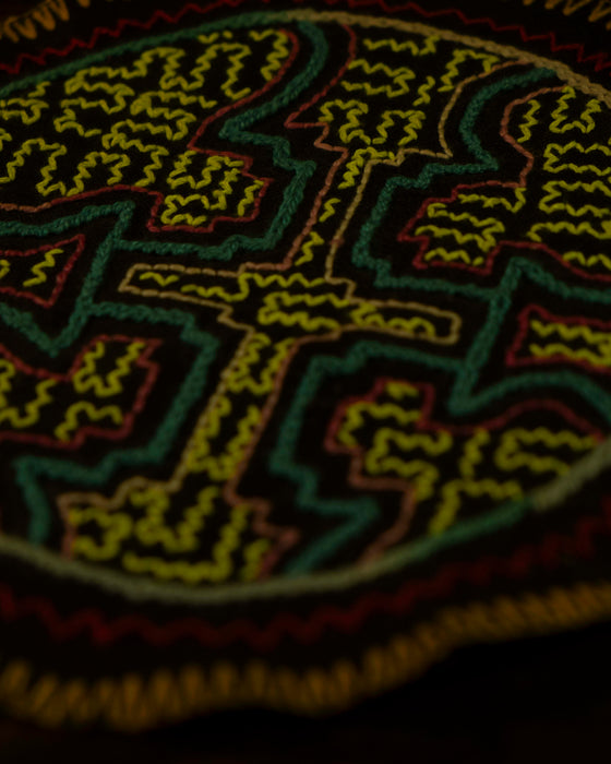 Hand-Embroidered Shipibo Altar Mat