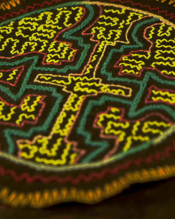 Hand-Embroidered Shipibo Altar Mat