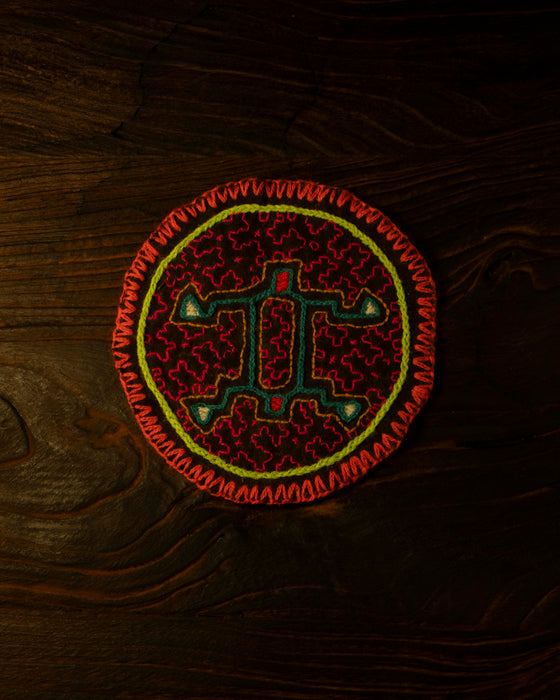 Hand-Embroidered Shipibo Altar Mat 12 cm