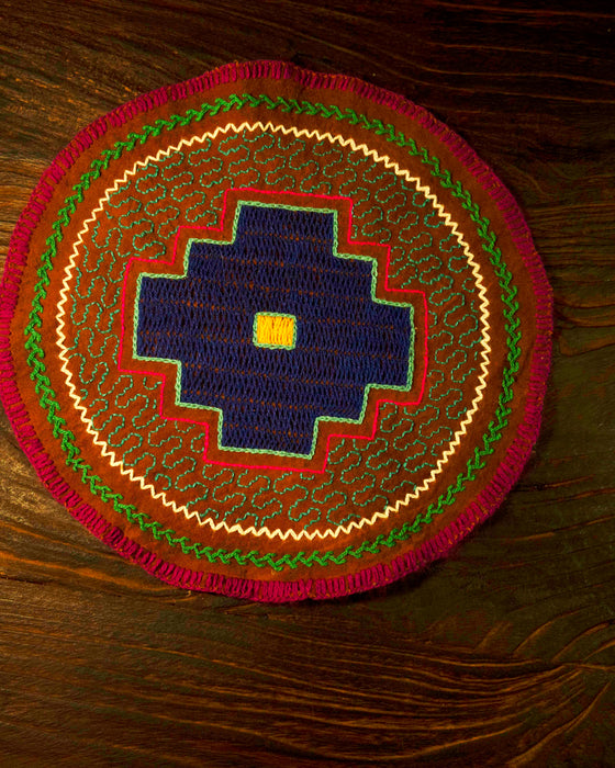 Hand-Embroidered Shipibo Altar Mat 22 cm