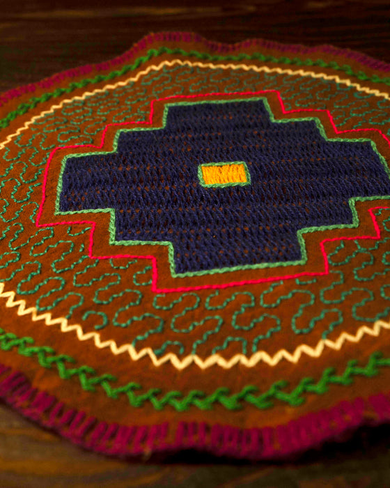 Hand-Embroidered Shipibo Altar Mat 22 cm