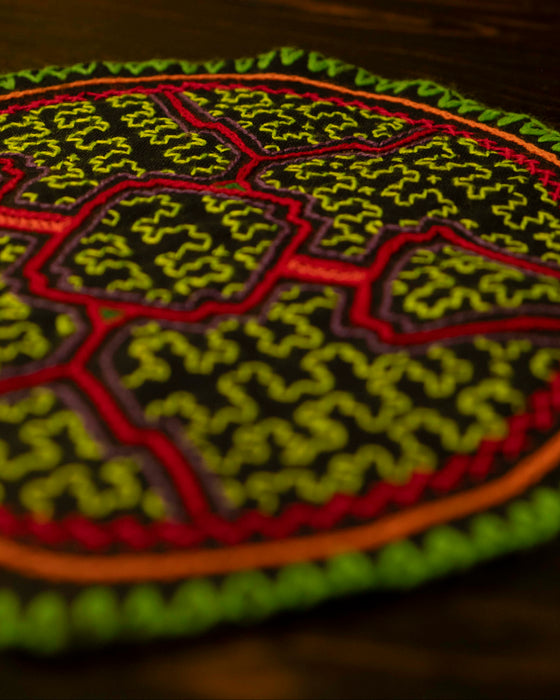 Hand-Embroidered Shipibo Altar Mat 19 cm