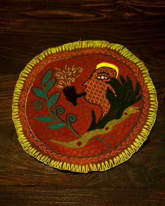 Hand-Embroidered Shipibo Altar Mat 20,5 cm