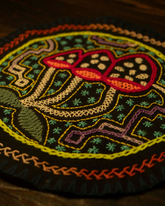 Hand-Embroidered Shipibo Altar Mat 22 cm