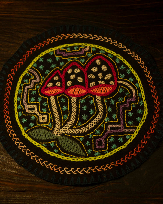 Hand-Embroidered Shipibo Altar Mat 22 cm