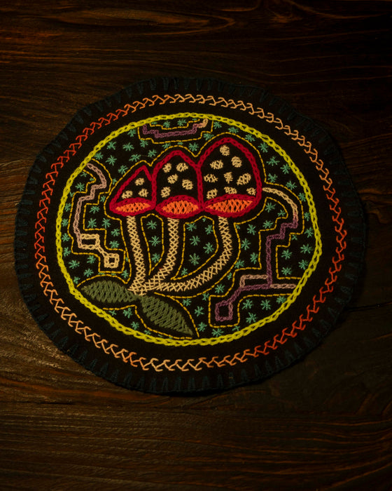 Hand-Embroidered Shipibo Altar Mat 22 cm