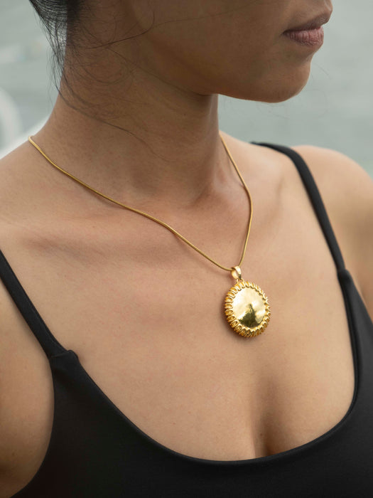 Gold Plated Shamanic Mirror