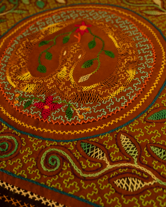 Hand-Embroidered Shipibo Altar Mat 49 cm
