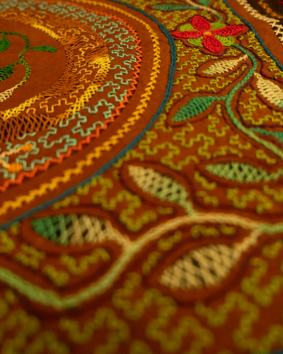 Hand-Embroidered Shipibo Altar Mat 49 cm