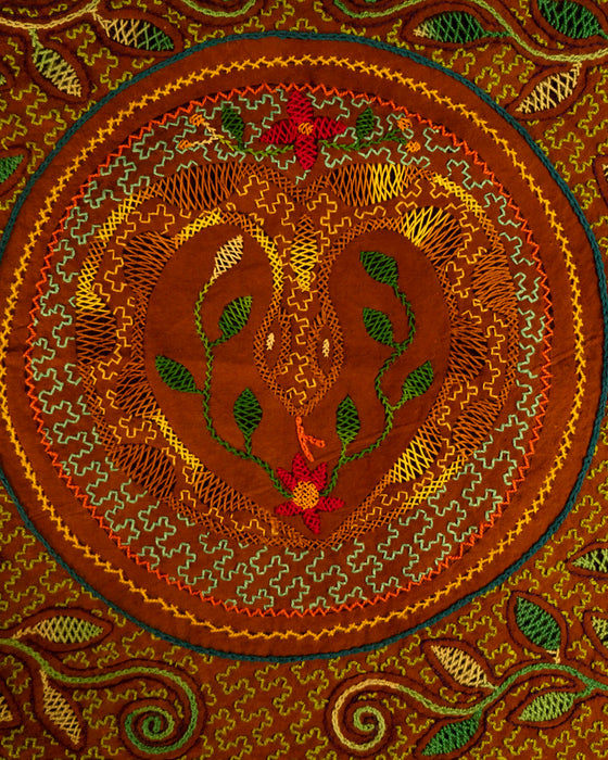 Hand-Embroidered Shipibo Altar Mat 49 cm