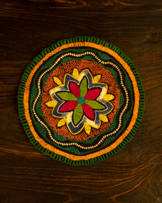 Hand-Embroidered Shipibo Altar Mat 22 cm