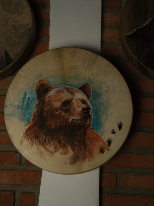 Shaman Tambourine 40cm Bear painting