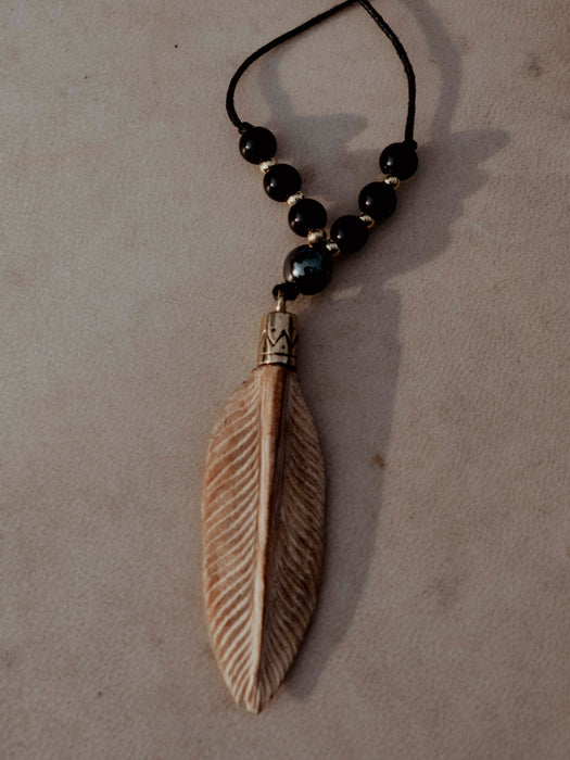 Palo Santo Feather Amulet