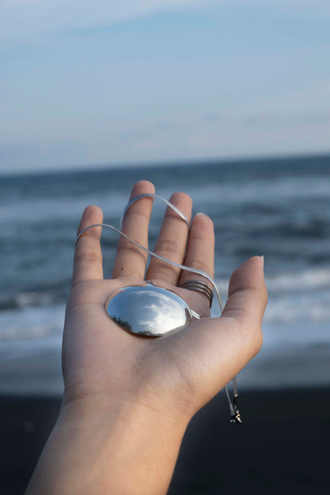 Silver Plated Shamanic Mirror