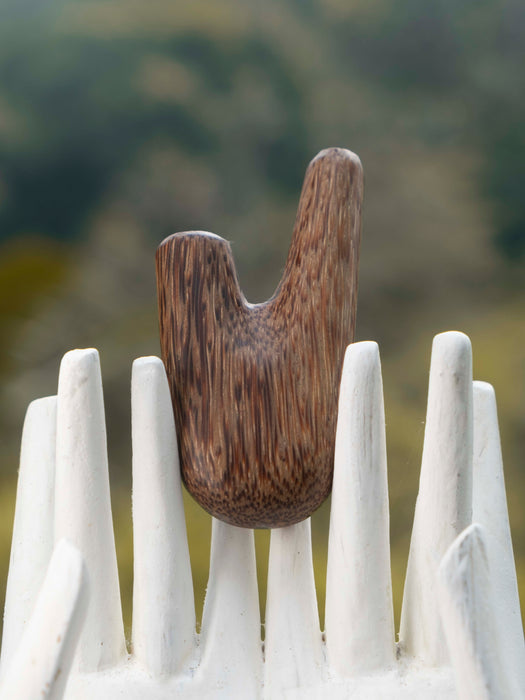 Coconut Wood Kuripé - Handcrafted Ritual Tool