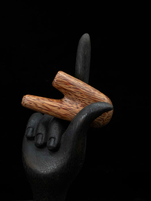 Coconut Wood Kuripé - Handcrafted Ritual Tool