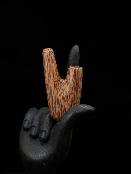 Coconut Wood Kuripé - Handcrafted Ritual Tool