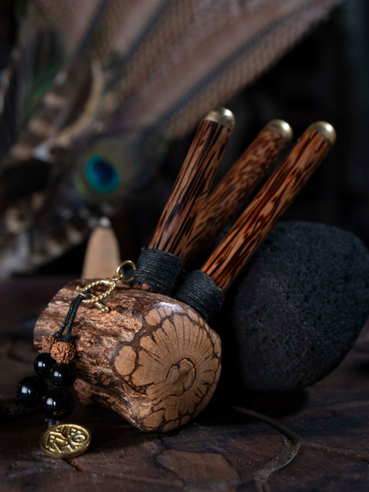 Shamanic kuripe "Double shot" №3