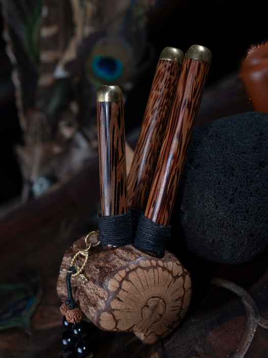 Shamanic kuripe "Double shot" №3