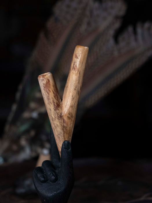 Fatwood Kuripe - Rustic Shamanic Kuripé Pipe