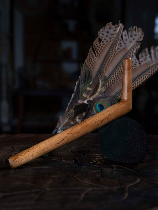 Teakwood Kuripe & Tepi Set | Hand-Carved Rapé Applicator Kit