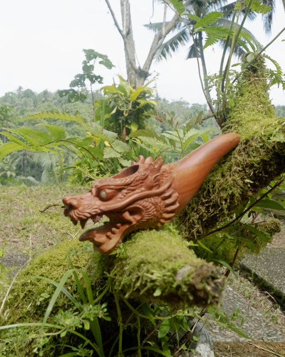 WOOD SMOKING PIPE FOR TOBACCO «DRAGON"