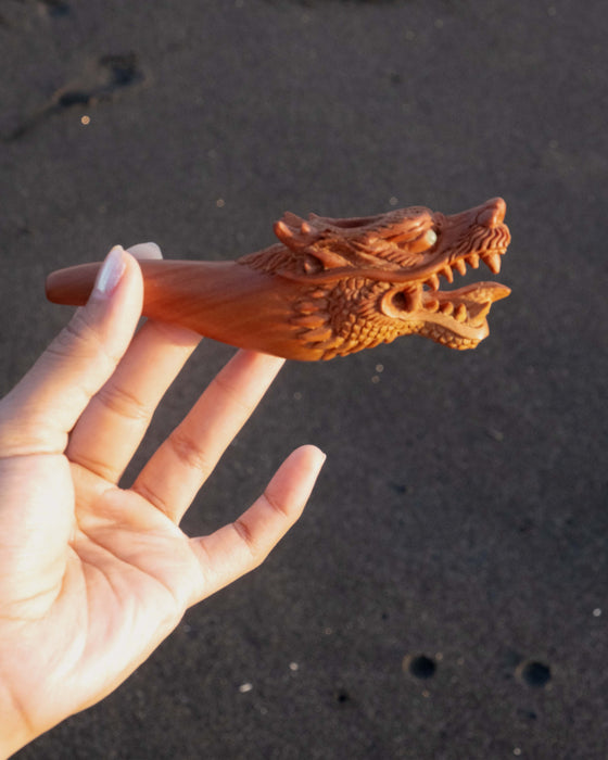 WOOD SMOKING PIPE FOR TOBACCO «DRAGON"