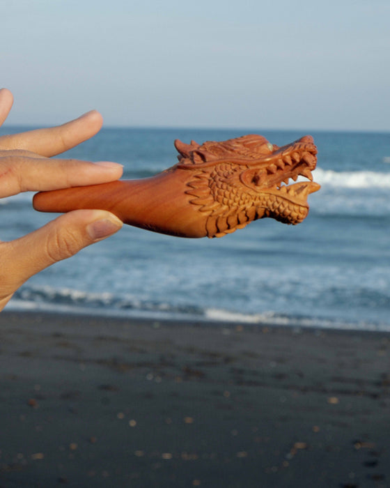 WOOD SMOKING PIPE FOR TOBACCO «DRAGON"